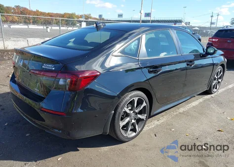 2025 Honda Civic Hybrid Sport/Sport Touring z USA, uszkodzony, nr VIN 2HGFE4F89SH304735